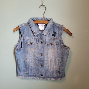 🌷American Girl Size L(14-16) Distressed Denim Jean Vest NWT